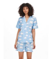 ONLY Blue Short Pyjama Set with Cloud Print
